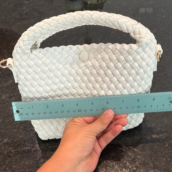 Moda Luxe Ivory Woven Mini Bag - Picture 6 of 7